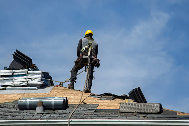 Professional Gutter Installation technician working in Five Points, FL